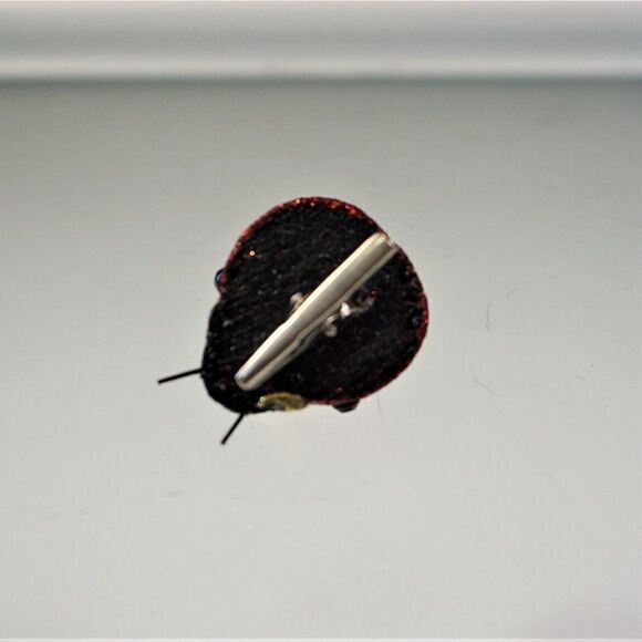 Glitter Clip on Red Ladybug Tree Ornament Home Decor Arts Crafts - Picture 7 of 7